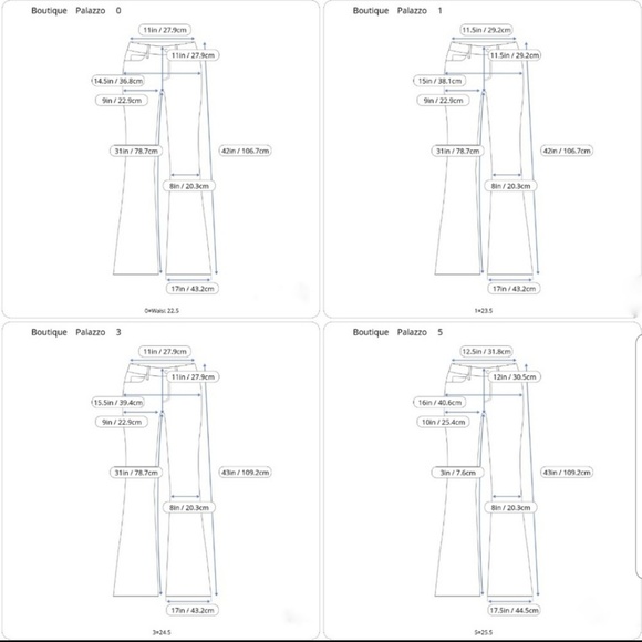 Dark Denim Wash Palazzo - Picture 6 of 8